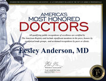 America's Most Honored Doctor 2022